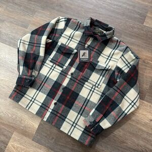 NWT Filson Mackinaw Wool Jac Shirt Men's Sz‎ XL Cream Multi Plaid 20292528